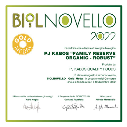 'Family Reserve Organic - Robust' Extra Virgin Olive Oil 16.9floz Bottle